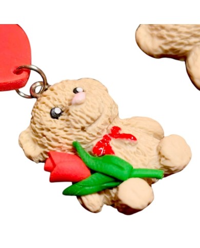 Σκουλαρίκια rose teddy