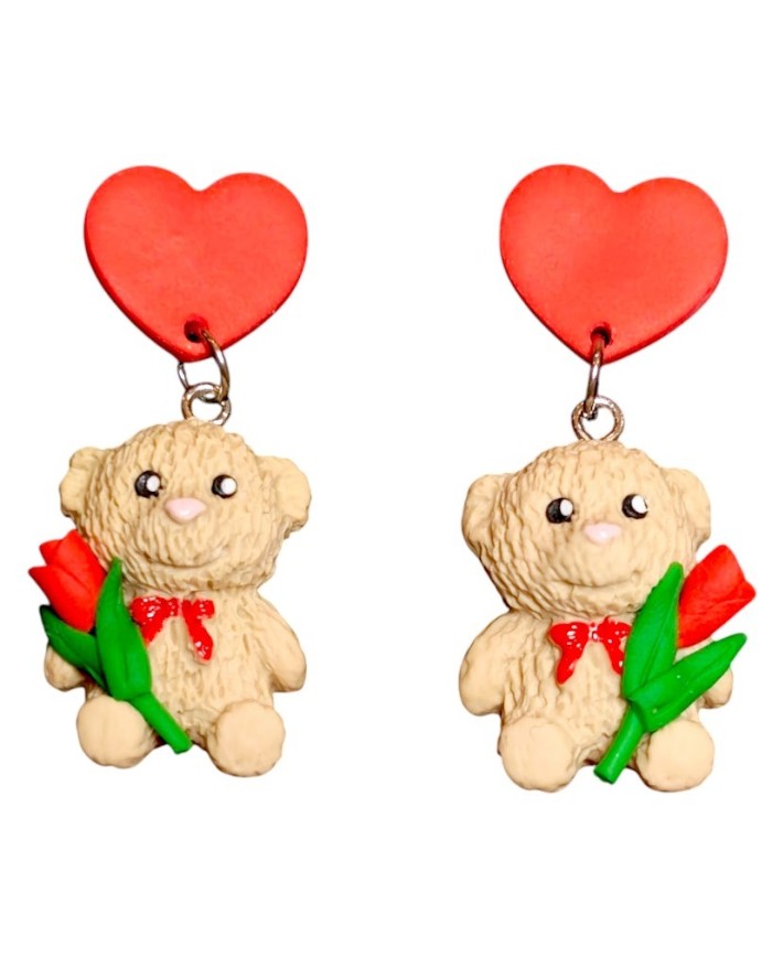 Σκουλαρίκια rose teddy