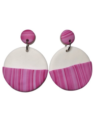 Σκουλαρίκια pink Stripes