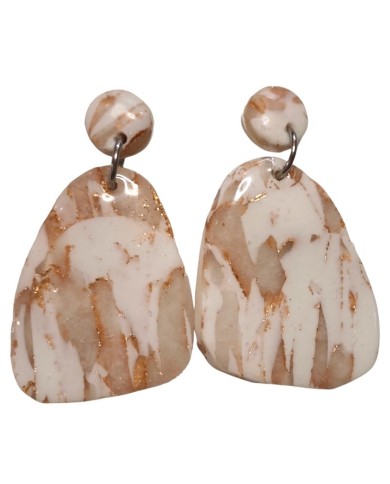 Σκουλαρίκια Rose Gold Marble