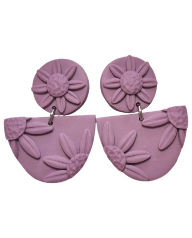 Σκουλαρίκια Plum Daisy