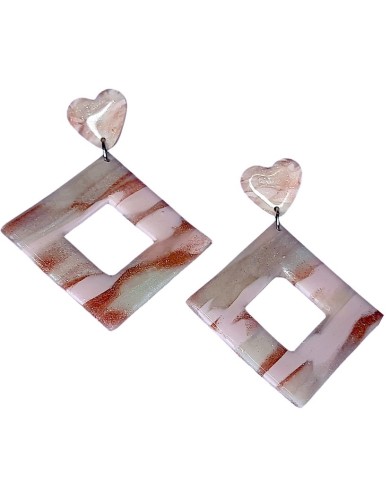 Σκουλαρίκια romantic pink