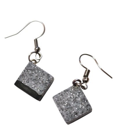 Σκουλαρίκια Graphite Cubes