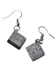 Σκουλαρίκια Graphite Cubes