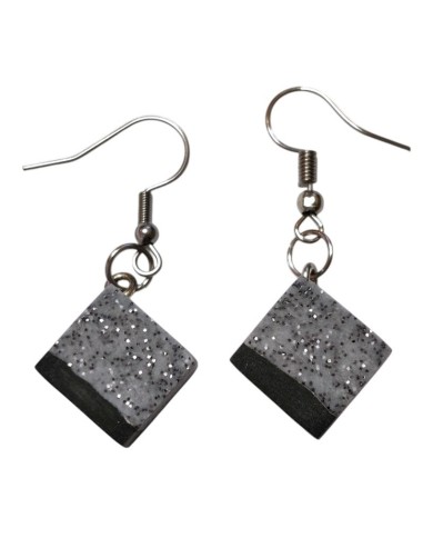 Σκουλαρίκια Graphite Cubes