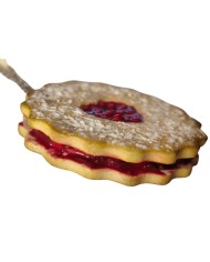 Κολιέ κουλουράκι μαρμελάδα raspberry