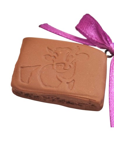 Κολιέ σοκολάτα αγελαδίτσα τύπου "Milka"
