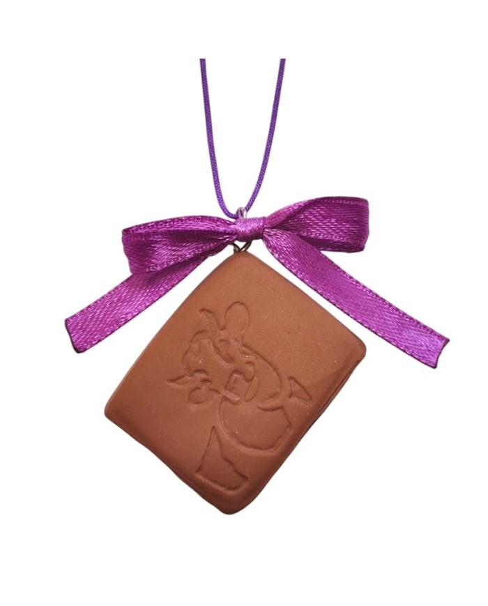 Κολιέ σοκολάτα αγελαδίτσα τύπου "Milka"