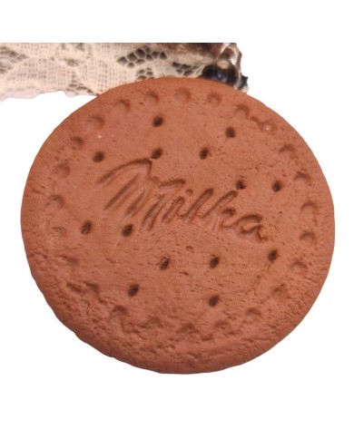 Κολιέ σοκολατένιο μπισκότο τύπου "Milka"