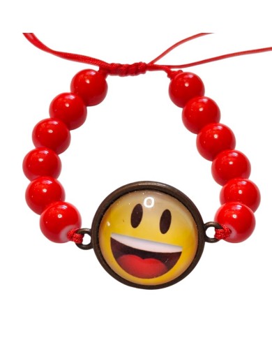 Παιδικό βραχιόλι emoji κόκκινο