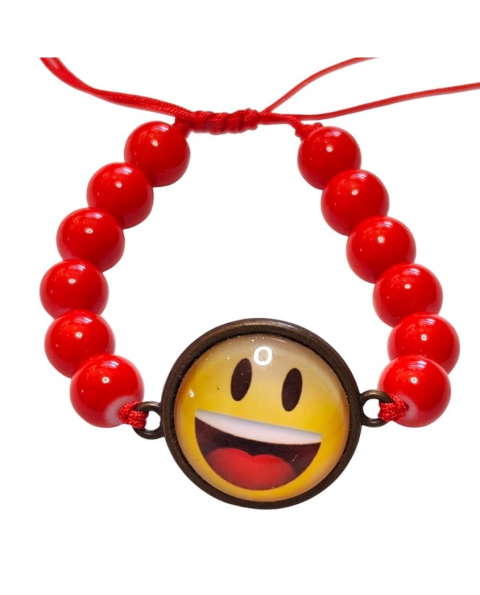 Παιδικό βραχιόλι emoji κόκκινο