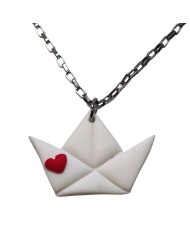Κολιέ βαρκούλα origami