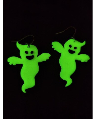 Σκουλαρίκια cute φαντασματάκια Glow in the dark
