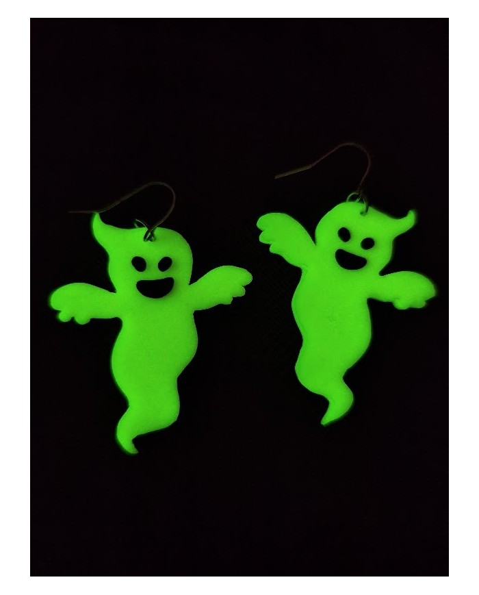 Σκουλαρίκια cute φαντασματάκια Glow in the dark