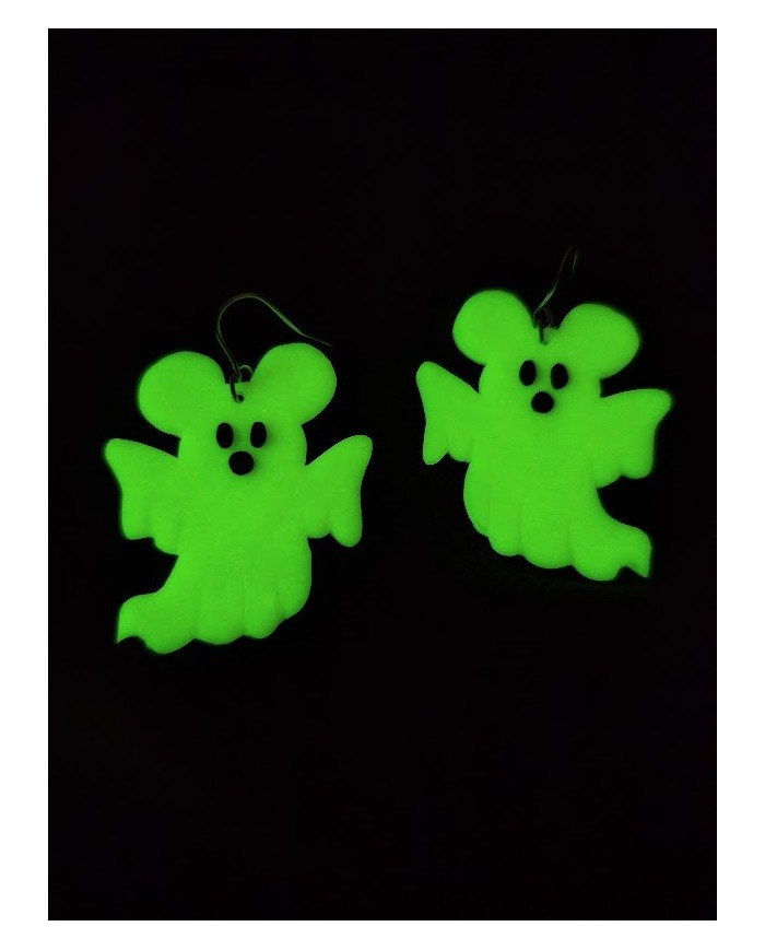 Σκουλαρίκια mickey φαντάσματα Glow in the dark