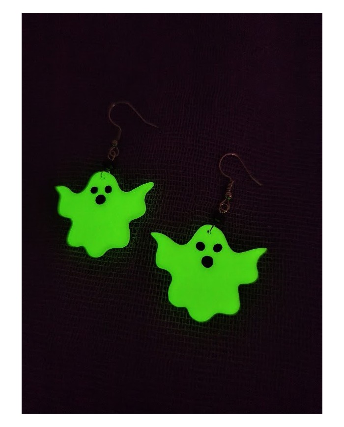 Σκουλαρίκια φαντάσματα Glow in the dark