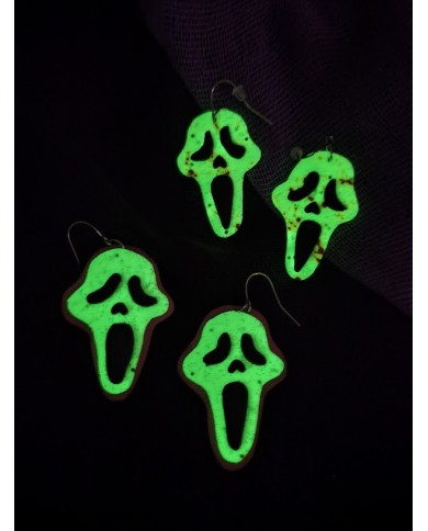 Σκουλαρίκια ματωμένα scream Glow in the dark
