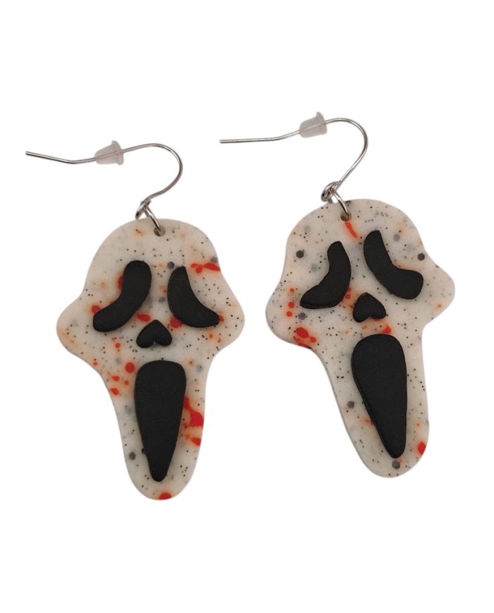 Σκουλαρίκια ματωμένα scream Glow in the dark
