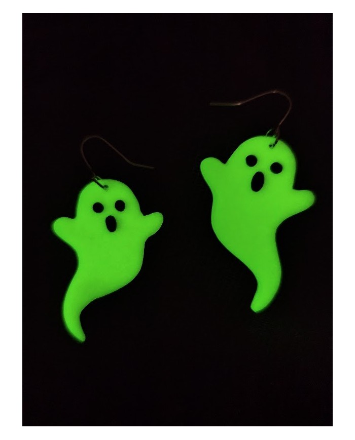 Σκουλαρίκια φαντασματάκια Glow in the dark