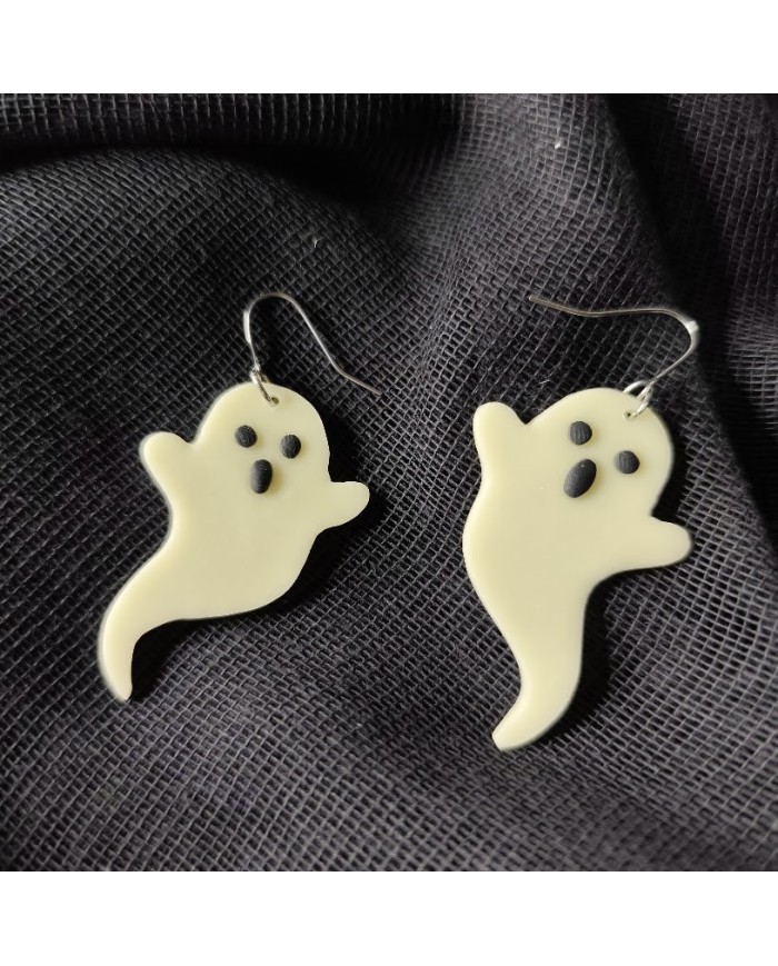 Σκουλαρίκια φαντασματάκια Glow in the dark