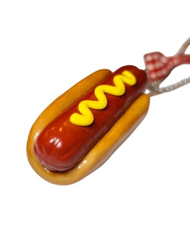 Κολιέ hotdog με μουστάρδα