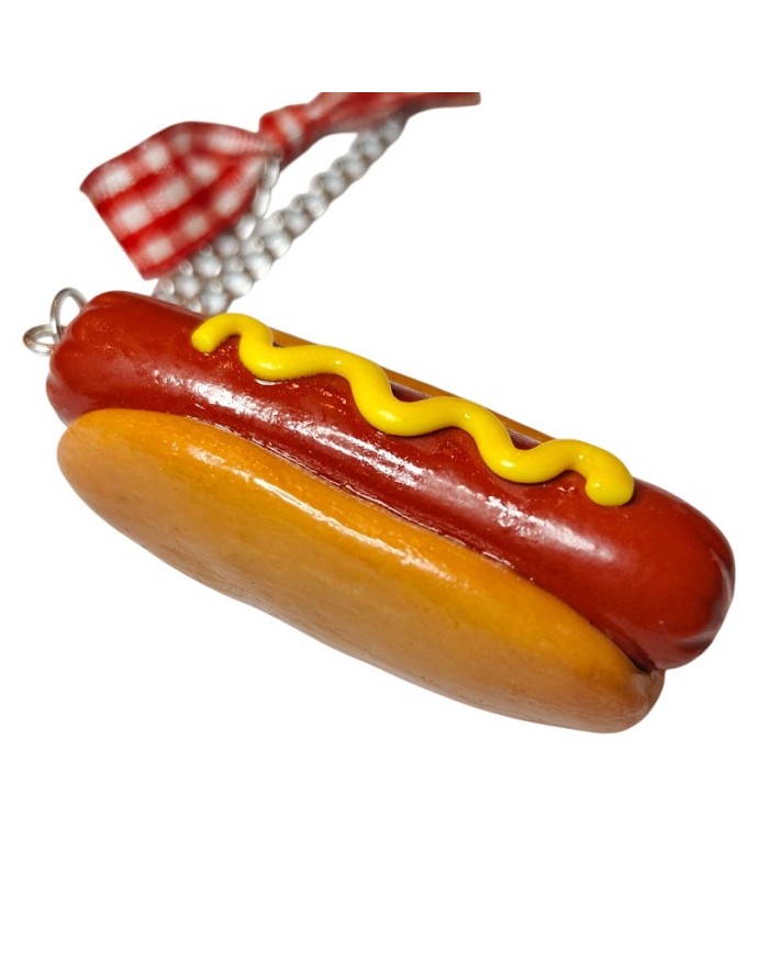 Κολιέ hotdog με μουστάρδα