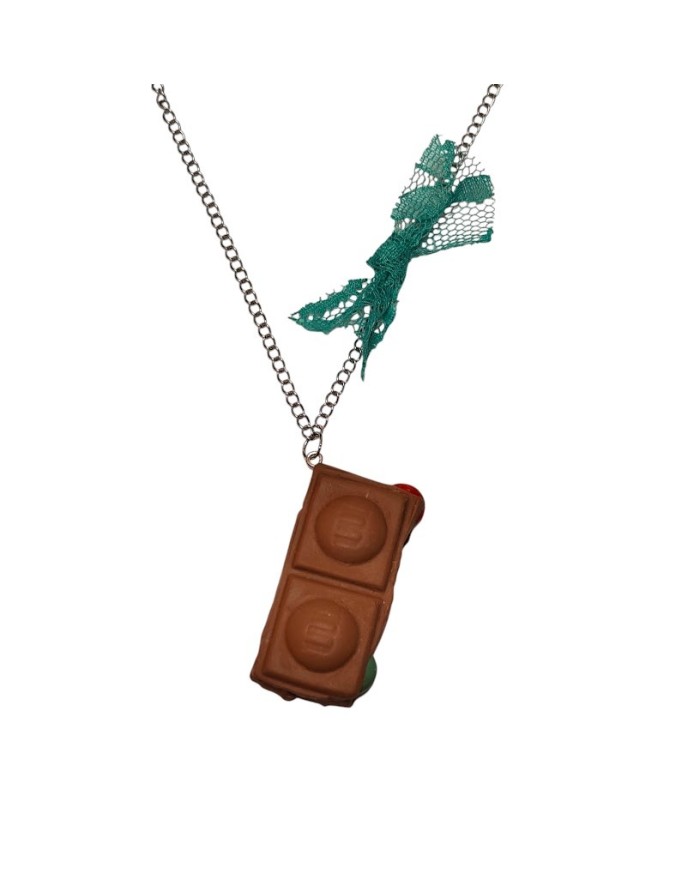Κολιέ σοκολάτα τύπου "m&m's"