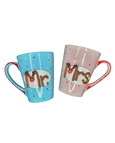 Τρισδιάστατο σετ κούπες Mr & Mrs Ρούντολφ