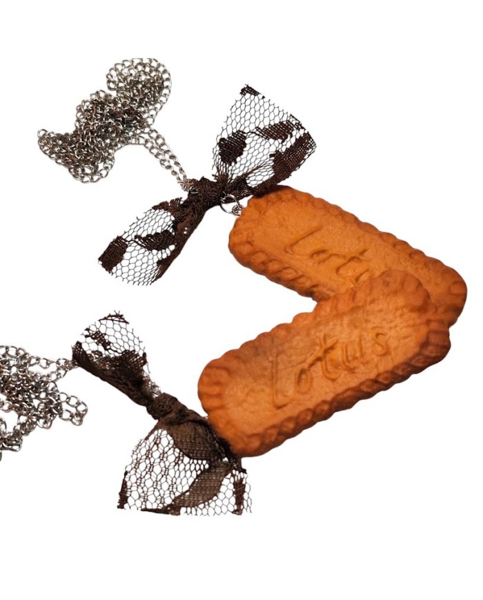 Κολιέ biscoff τύπου "Lotus"