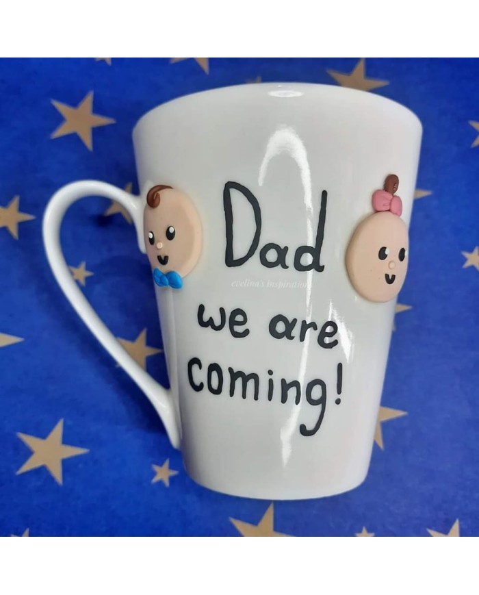 Τρισδιάστατη κούπα "Dad i'm coming!"