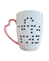 Τρισδιάστατη κούπα με γραφή braille