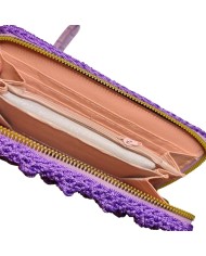 Πορτοφόλι πλεκτό λιλά