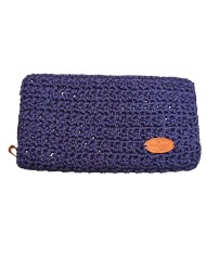 Πορτοφόλι πλεκτό navy blue