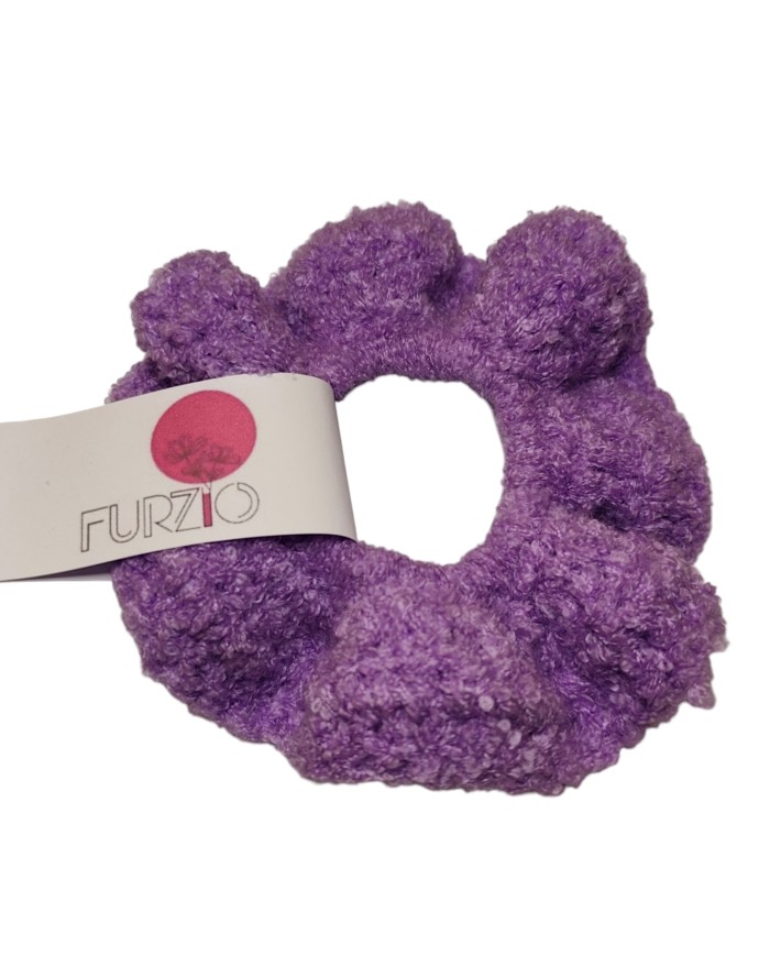 Scrunchie πλεκτό πετσετέ