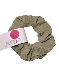Scrunchie λινό υφασμάτινο