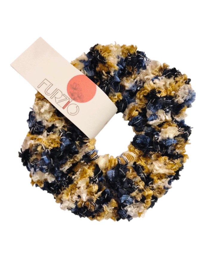 Blue Sand Elegance scrunchie