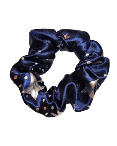Scrunchie σατέν με αστεράκια