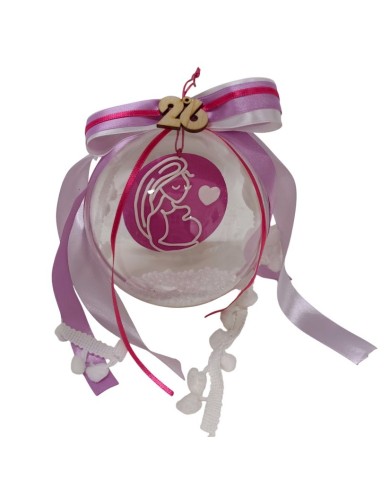 Στολίδι Χριστούγεννα στην κοιλιά της μαμάς
