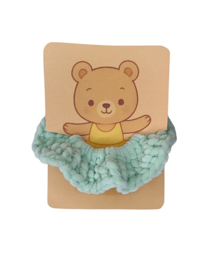 Scrunchie βελουτέ ζωάκια μπαλαρίνες
