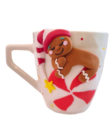 Τρισδιάστατη κούπα gingerbread man