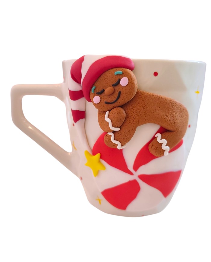 Τρισδιάστατη κούπα gingerbread man