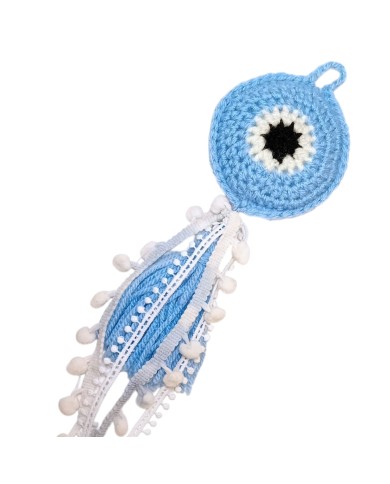 Πλεκτό ματάκι με pompons